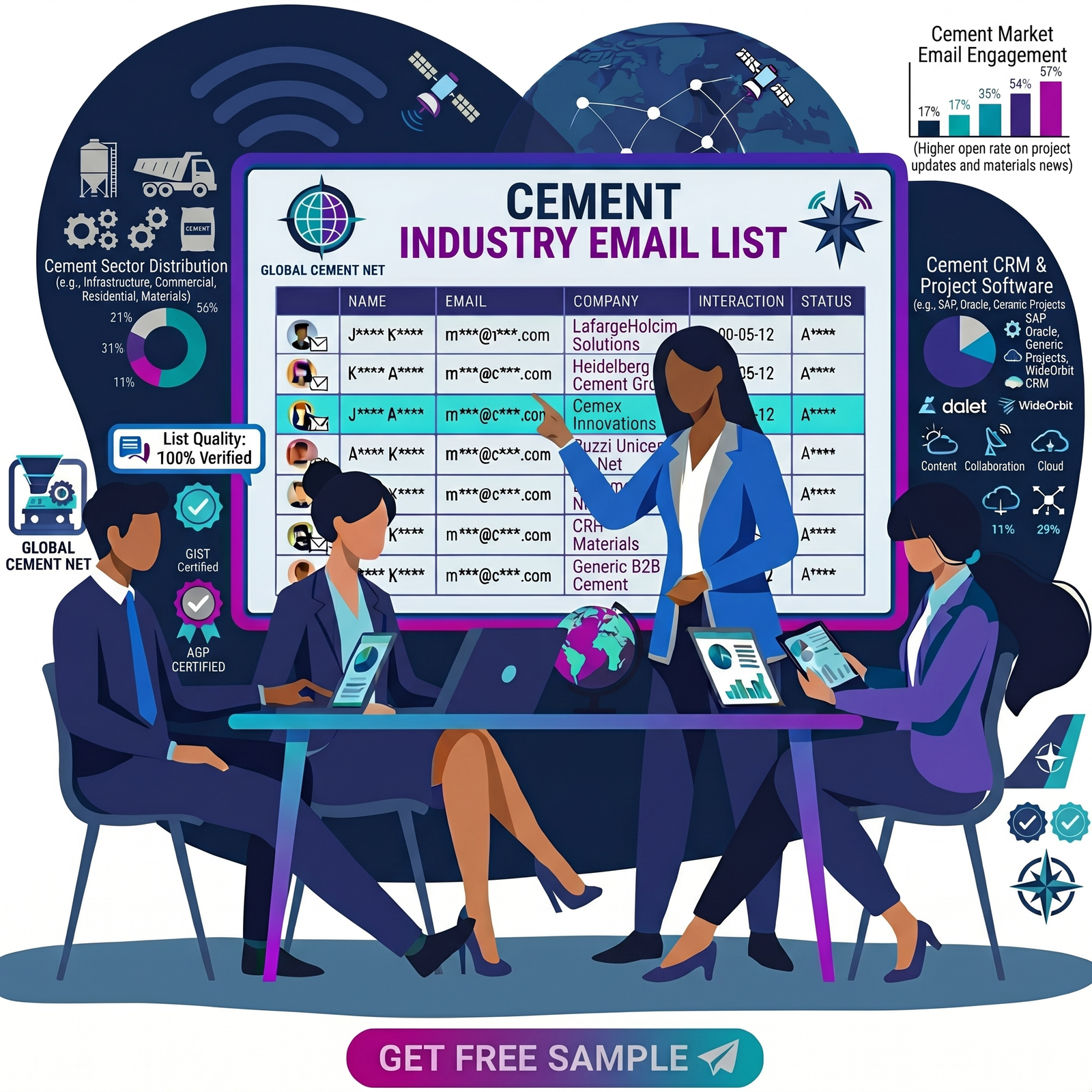 Cement Industry Email List