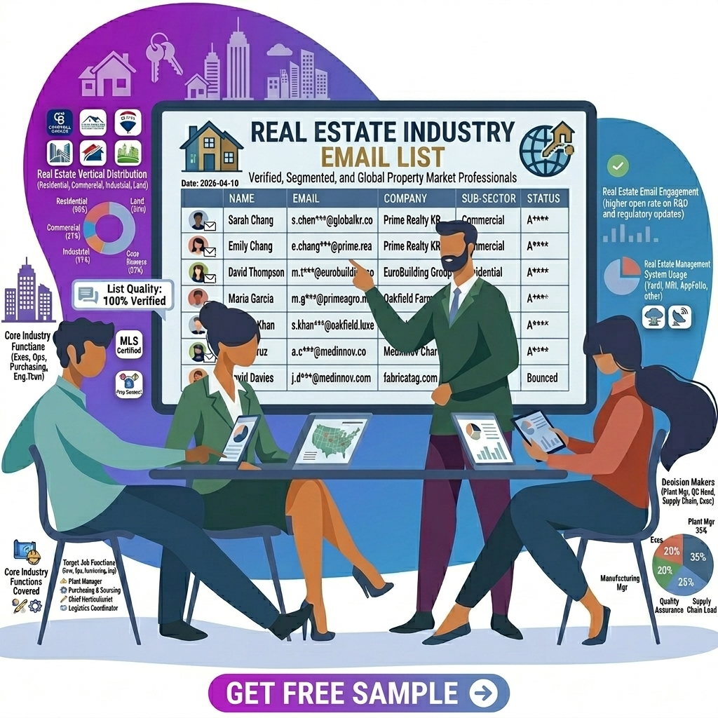 Real Estate Industry Email List