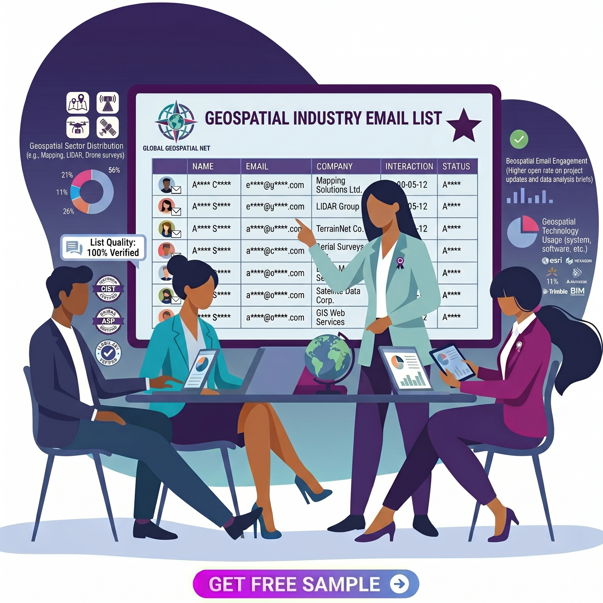 Geospatial Industry Email List