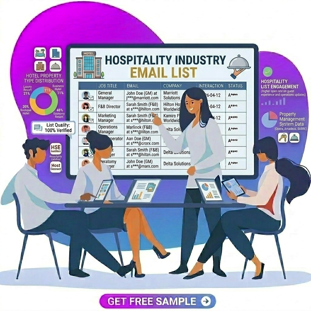 Hospitality Industry Email List