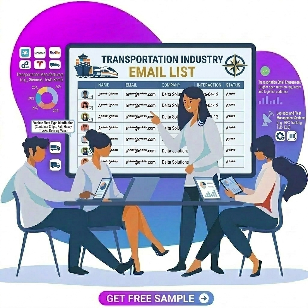 Transportation Industry Email List