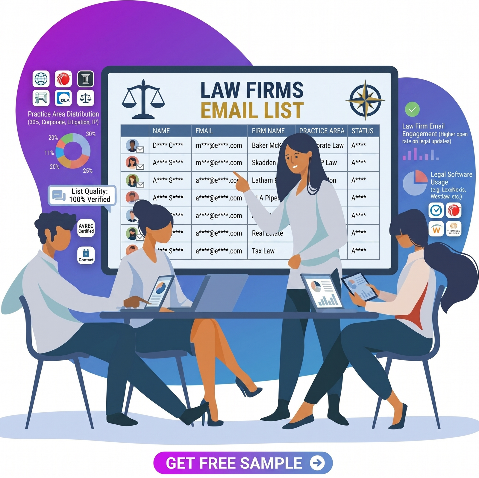 Law Firms Email List
