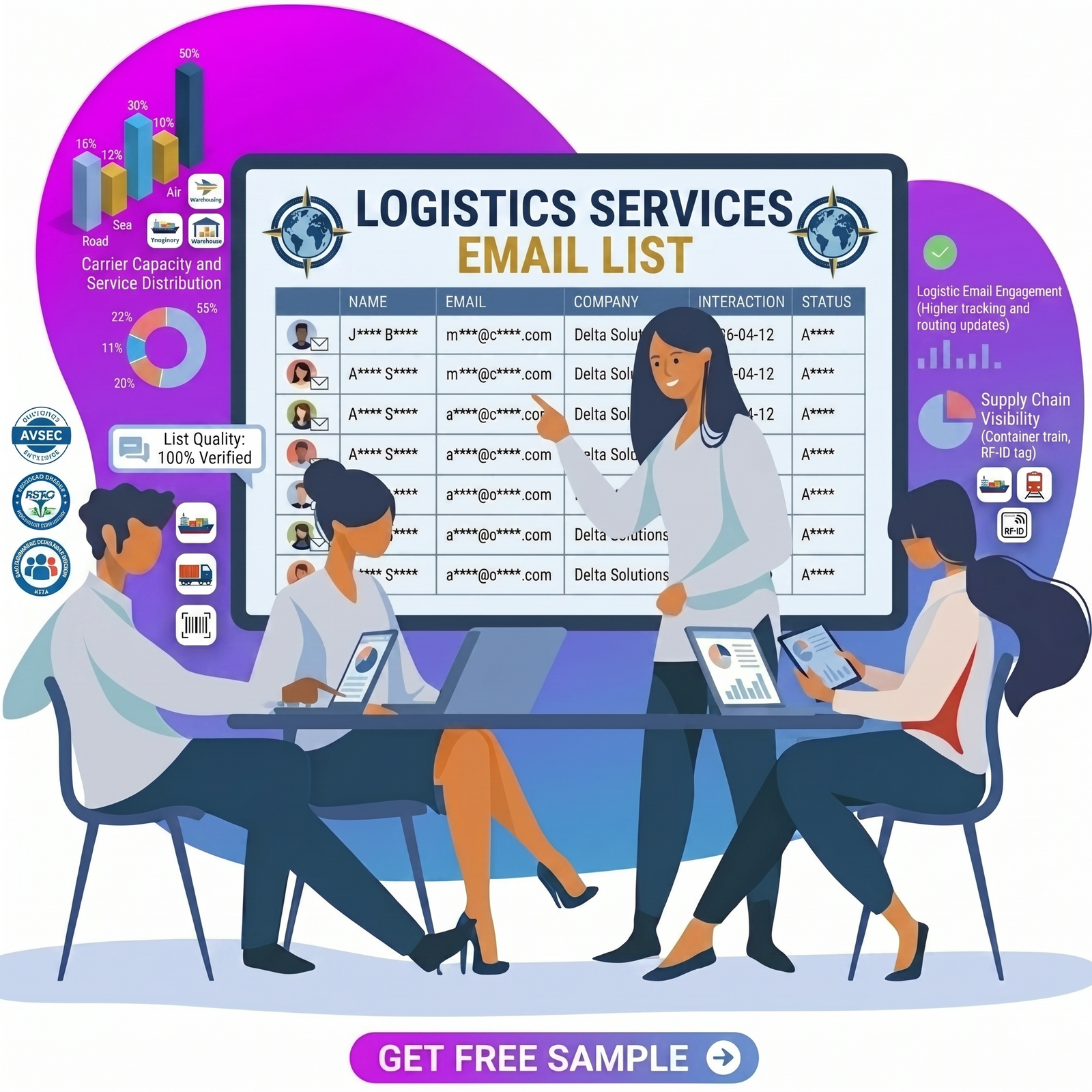 Logistics Services Email List