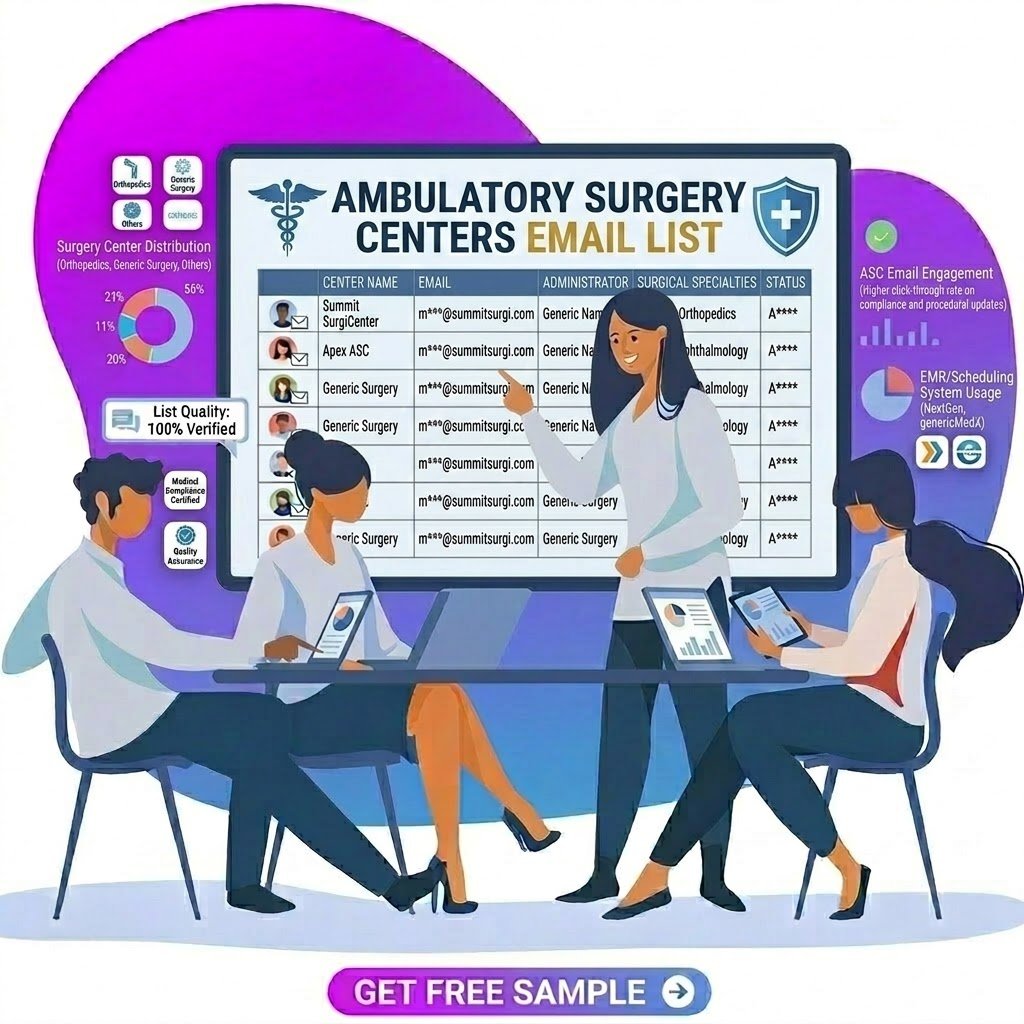 Ambulatory Surgery Centers Email List