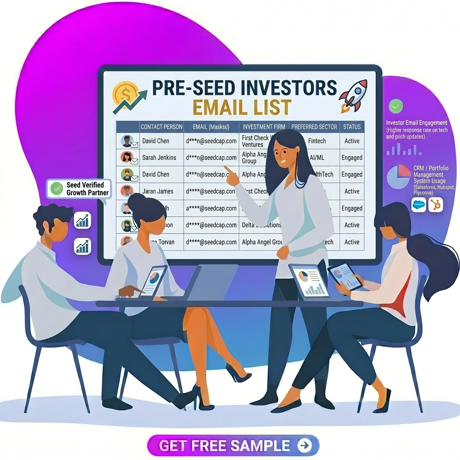 Pre-Seed Investors Email List