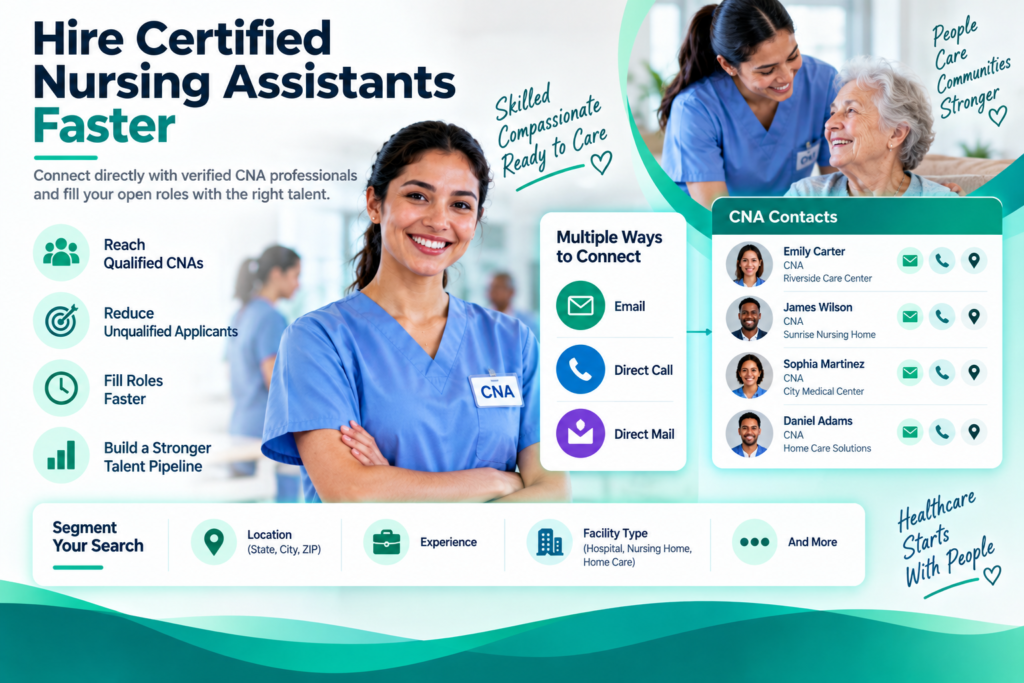 Certified Nursing Assistants Email List