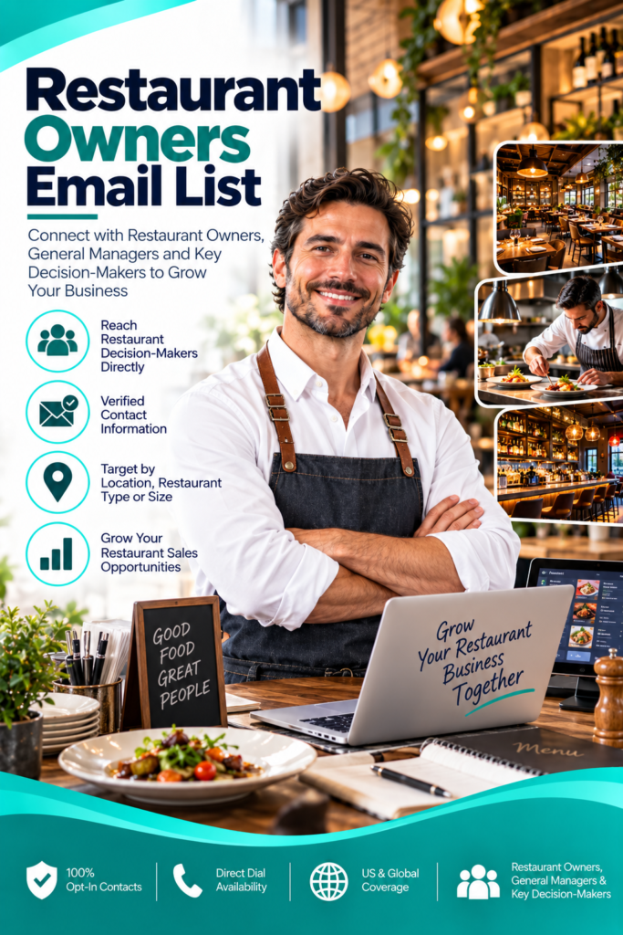 Restaurant Owners Email List