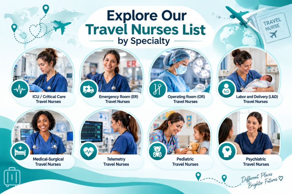 Travel Nurses List By Specialty