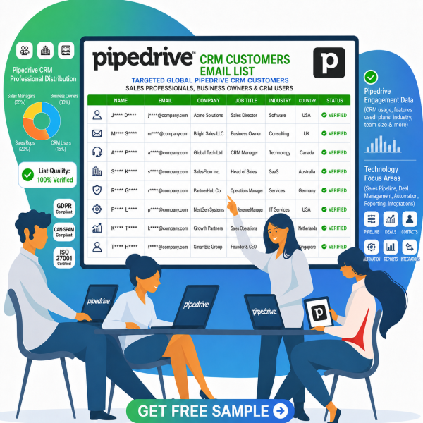 Pipedrive CRM Customers List