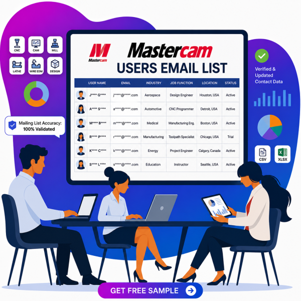Mastercam Users Email List