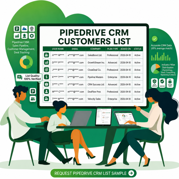 Pipedrive CRM Customers List