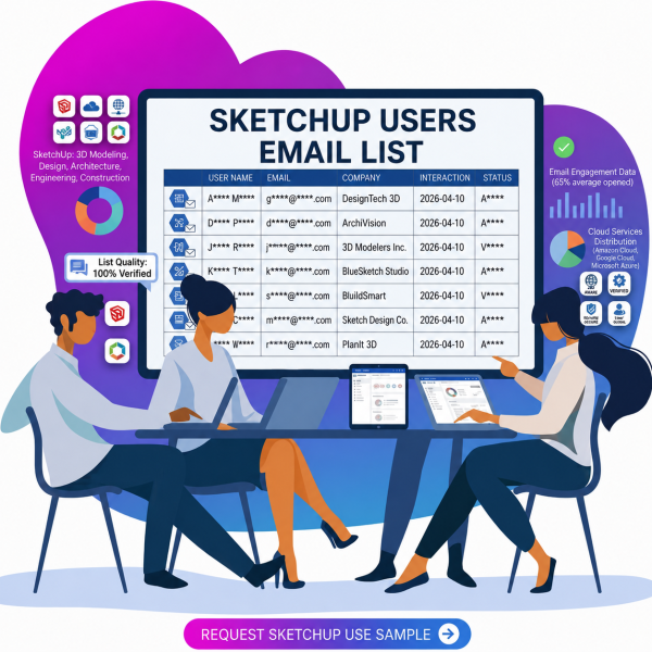 SketchUp Users Email List​