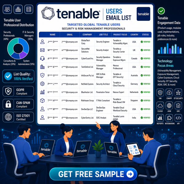 Tenable Users Email List